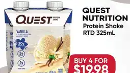 Healthy Planet QUEST NUTRITION Protein Shake RTD offer