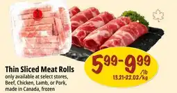 Farm Boy Thin Sliced Meat Rolls offer