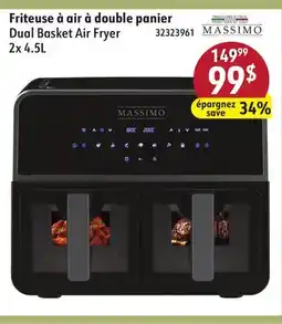 Sushi Shop MASSIMO Dual Basket Air Fryer offer