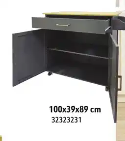 Sushi Shop Pine Wood MDF Kitchen Cart, 100x39x89 cm offer