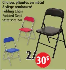 Sushi Shop Folding Chair Padded Seat offer