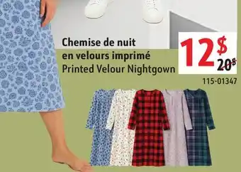 Sushi Shop Printed Velour Nightgown offer