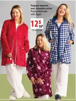 Sushi Shop Printed Bathrobe with Zipper offer