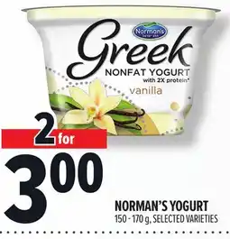 Metro NORMAN'S YOGURT offer