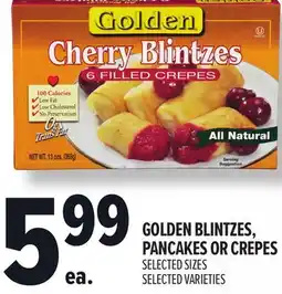Metro GOLDEN BLINTZES, PANCAKES OR CREPES offer