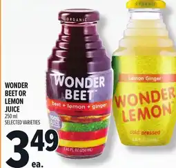 Metro WONDER BEET OR LEMON JUICE offer