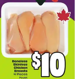 Chalo FreshCo Boneless Skinless Chicken Breasts 4 Pieces 4 Pieces offer