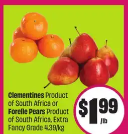 Chalo FreshCo Clementines Product of South Africa or Forelle Pears Product of South Africa, Extra Fancy Grade offer