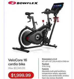 Club Piscine VeloCore 16 cardio bike offer