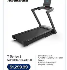 Club Piscine T Series 8 foldable treadmill offer