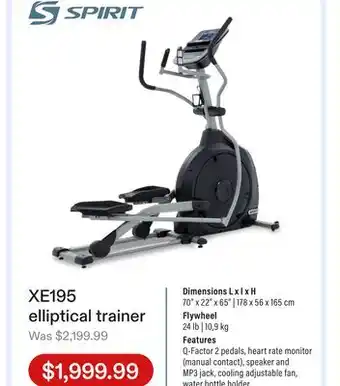 Club Piscine XE195 elliptical trainer offer
