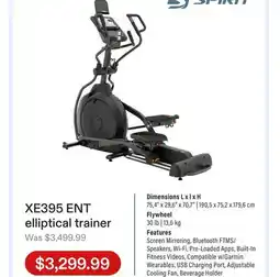 Club Piscine XE395 ENT elliptical trainer offer