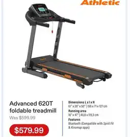 Club Piscine Advanced 620T foldable treadmill offer
