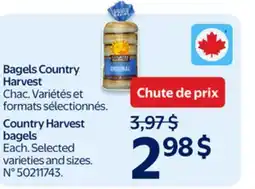 Walmart Country Harvest bagels offer