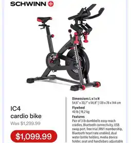 Club Piscine IC4 cardio bike offer