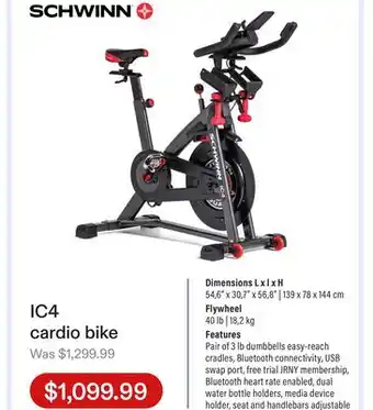 Club Piscine IC4 cardio bike offer