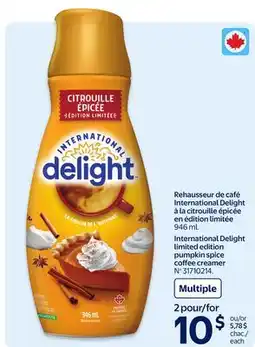Walmart International Delight Limited Edition Pumpkin Space Coffee Creamer offer
