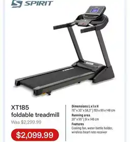Club Piscine XT185 foldable treadmill offer
