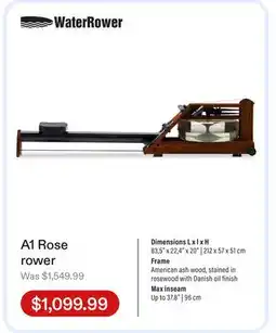 Club Piscine A1 Rose rower offer
