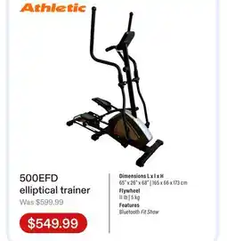 Club Piscine 500EFD elliptical trainer offer