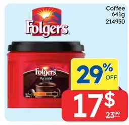 Rossy Folgers Coffee offer