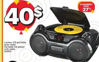 Rossy Portable CD player with radio offer