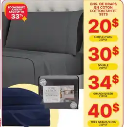 Rossy COTTON SHEET SETS offer