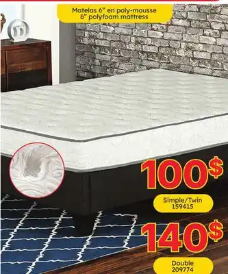 Rossy 6 polyfoam mattress offer