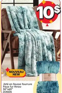 Rossy Faux fur throw offer