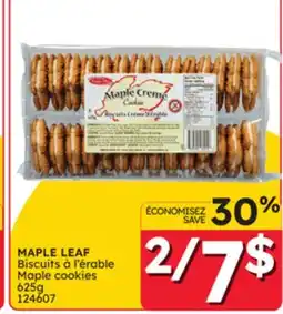Rossy MAPLE LEAF Maple cookies offer