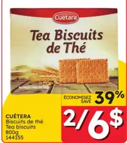 Rossy CUÉTERA Tea biscuits offer