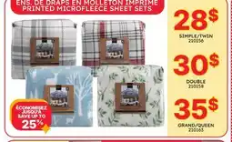 Rossy PRINTED MICROFLEECE SHEET SETS offer