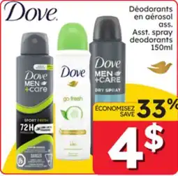 Rossy Asst. spray deodorants offer