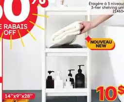 Rossy 3-tier shelving unit offer