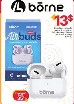 Rossy Wireless earphones with mic & case offer