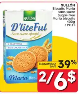 Rossy GULLÓN Sugar-free Maria biscuits offer