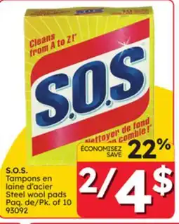 Rossy S.O.S. Steel wool pads offer