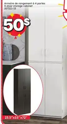 Rossy 4-door storage cabinet offer