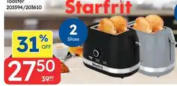 Rossy Starfit Toaster offer
