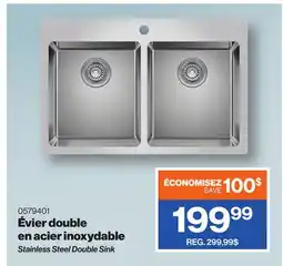 Patrick Morin Stainless Steel Double Sink offer