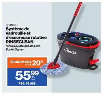 Patrick Morin RINSECLEAN Spin Mop and Bucket System offer