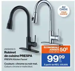 Patrick Morin PRESPA Kitchen Faucet offer