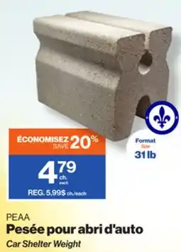 Patrick Morin Car Shelter Weight offer