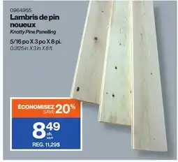 Patrick Morin Knotty Pine Panelling offer