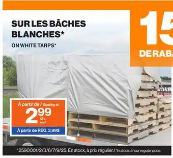 Patrick Morin WHITE TARPS offer