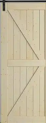 Canac Simple K Pine Barn Door 34in.x84in offer