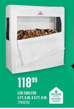 Canac Log Shelter 5 ft. 6 in. x 5 ft. 8 in offer