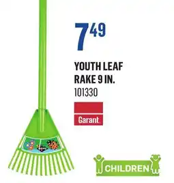 Canac Youth Leaf Rake 9 in offer