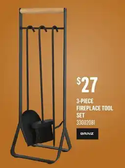 Canac 3-Piece Fireplace Tool Set offer