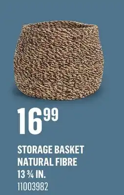 Canac Storage Basket Natural Fibre 13 3/4 in offer